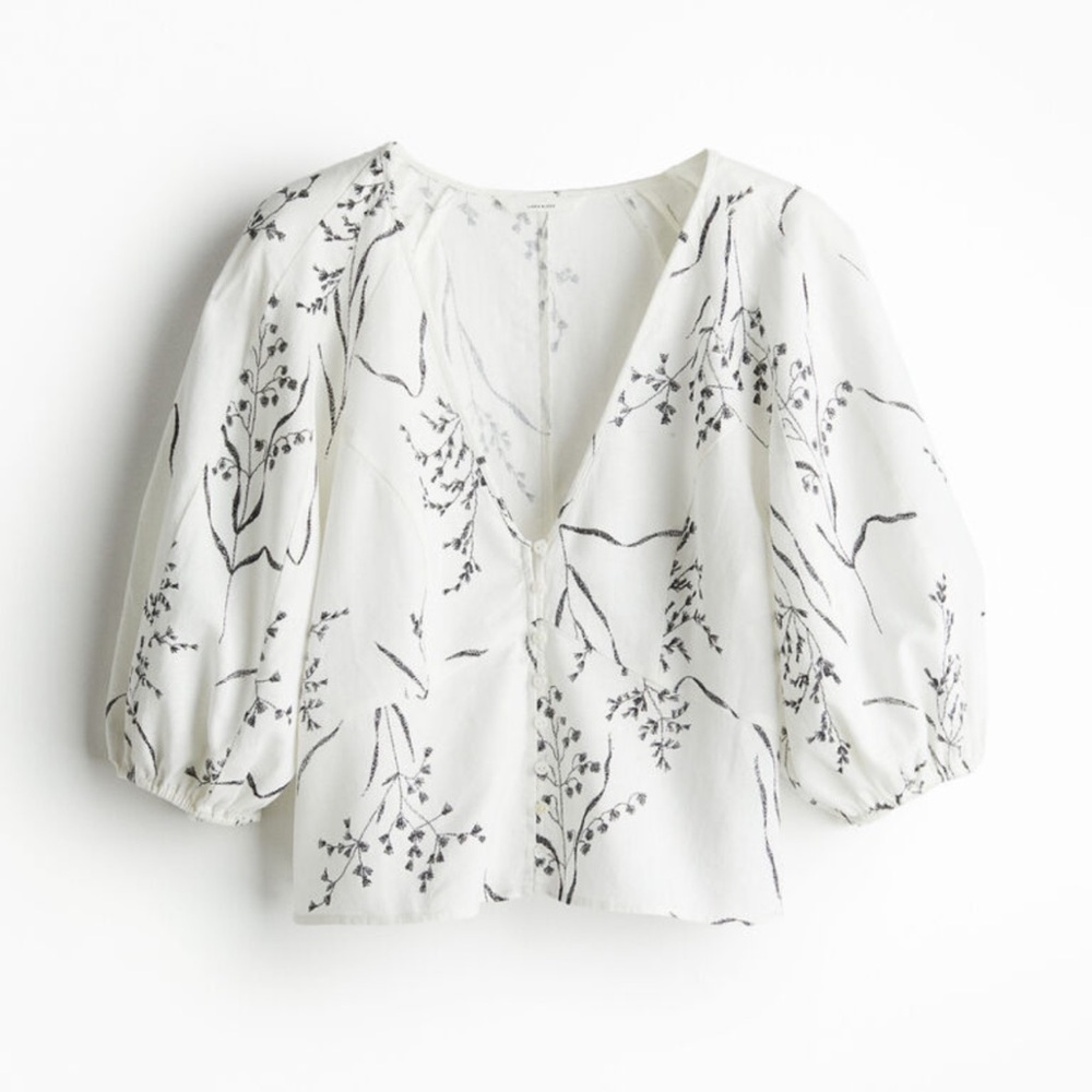 HM Linen Blend Blouse